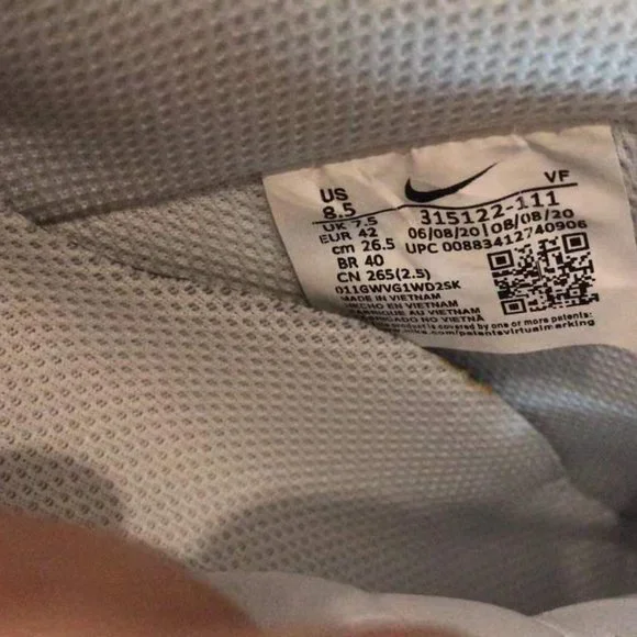 Size 8.5 - Nike Air Force 1 Low ‘07 Triple White Sneaker 315122-111. no box - Picture 2 of 7